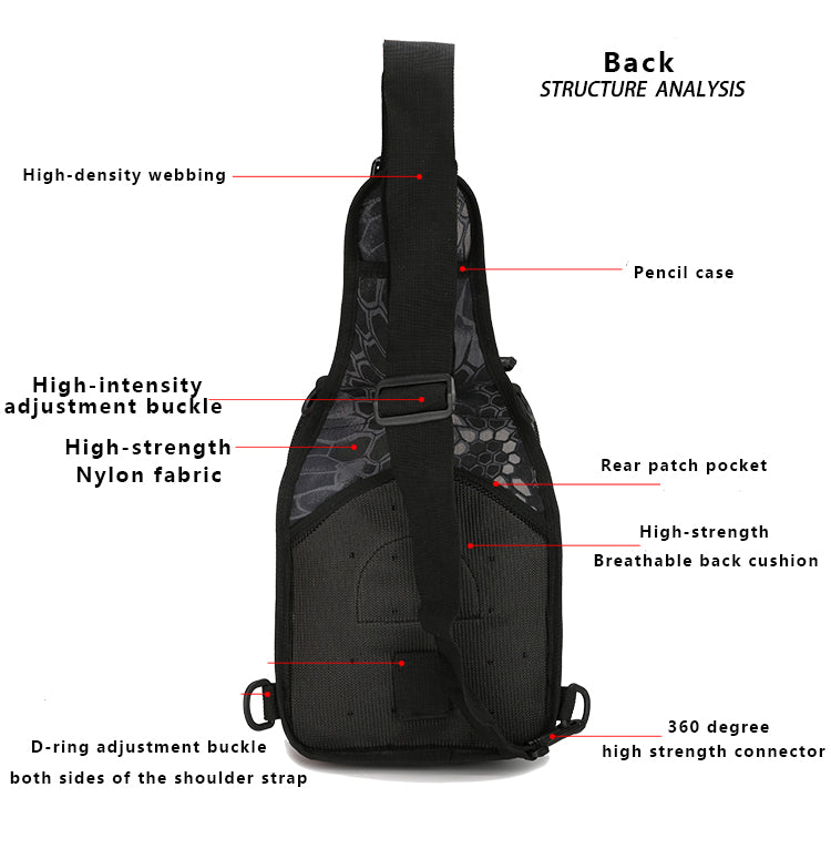 Military/Outdoor Theme Tactical Shoulder Slingbag